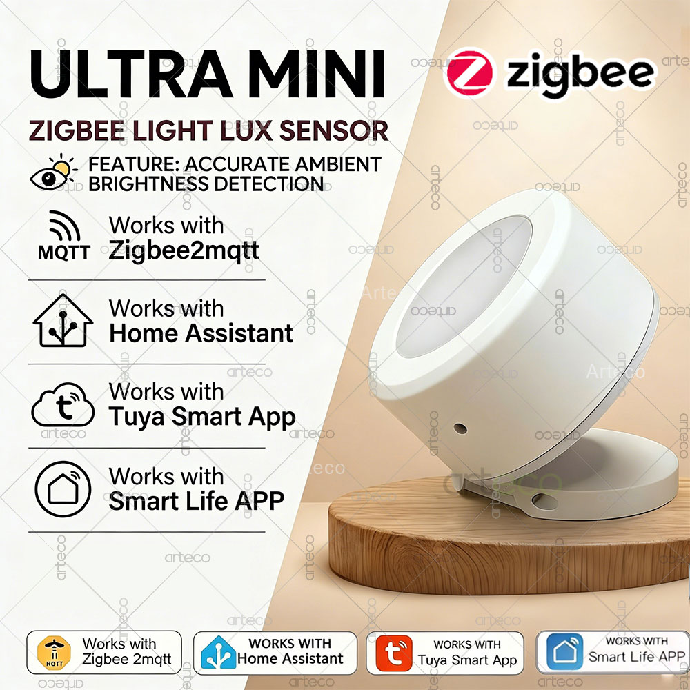 Home Automation Ideas - مستشعر إضاءة زيجبي فائق الصغر، كاشف
