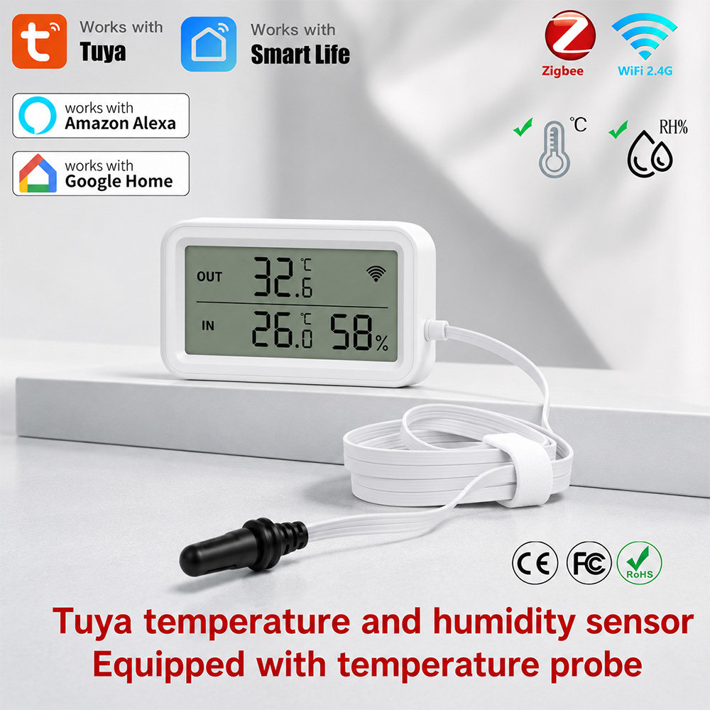 Temperature Humidity Sensor - مستشعر درجة الحرارة والرطوبة الخارجي تويا