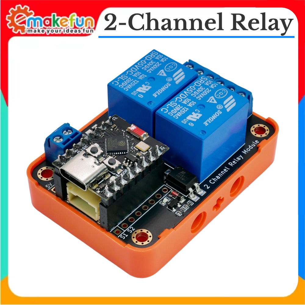 Home Automation With Arduino - وحدة ترحيل ثنائية القنوات بمدخل 5
