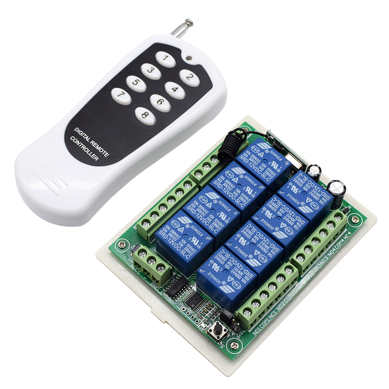 Shelly Relay Module - 8CH مستقبل ترددات لاسلكية + 433Mhz