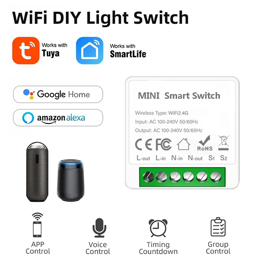 Home Automation Technology - 2 طريقة التحكم Tuya Mini 16A