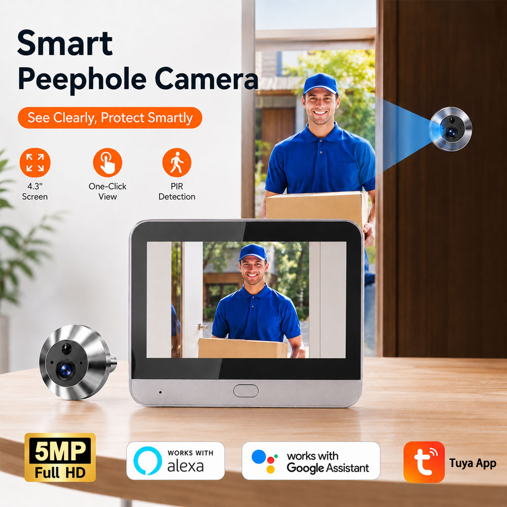 Smart Doorbell Wired - تويا سمارت 5 ميجابكسل 140 °