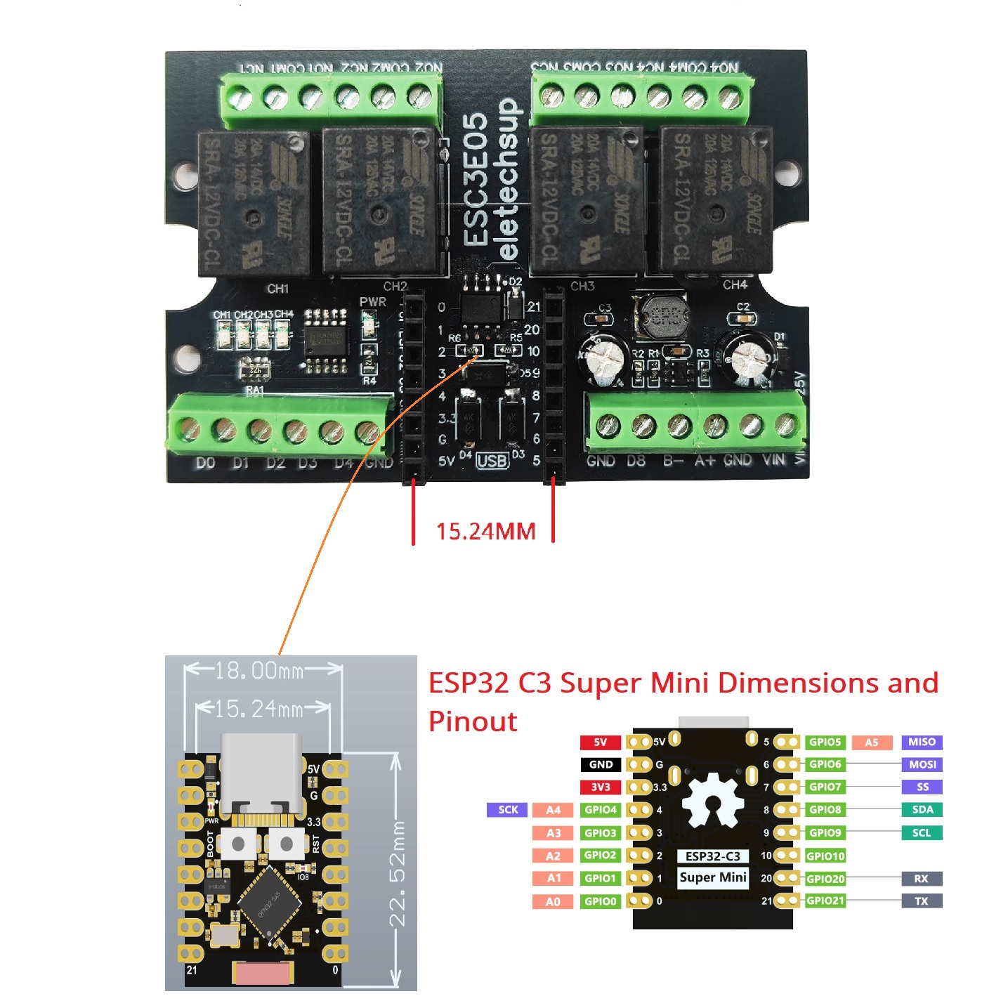 Ultimate ESP32 C3 وحدة التتابع - مراجعة Home Automation With Arduino وسعره