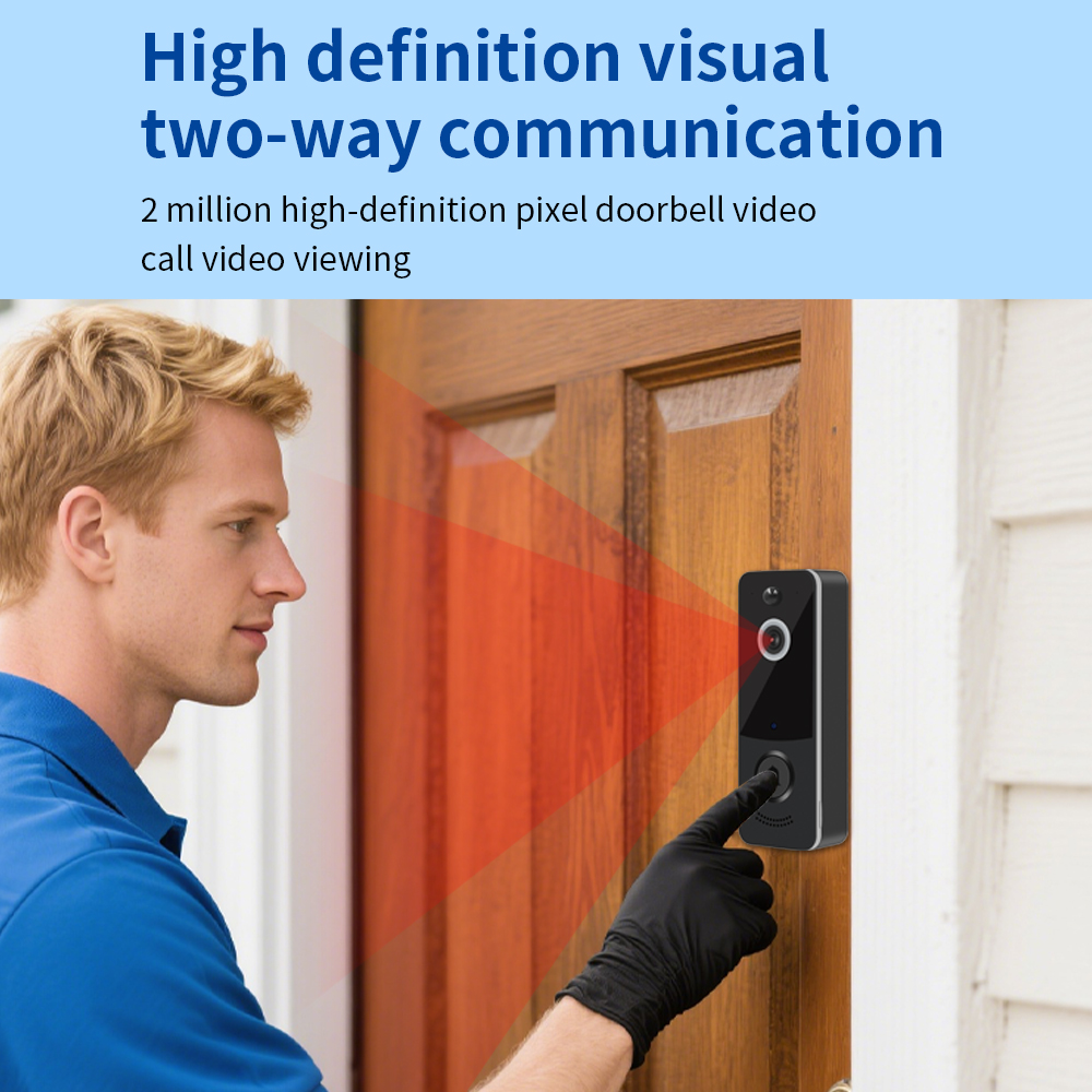 1080P WIFI جرس باب يتضمن شاشة  - مراجعة Smart Doorbell Wired وسعره