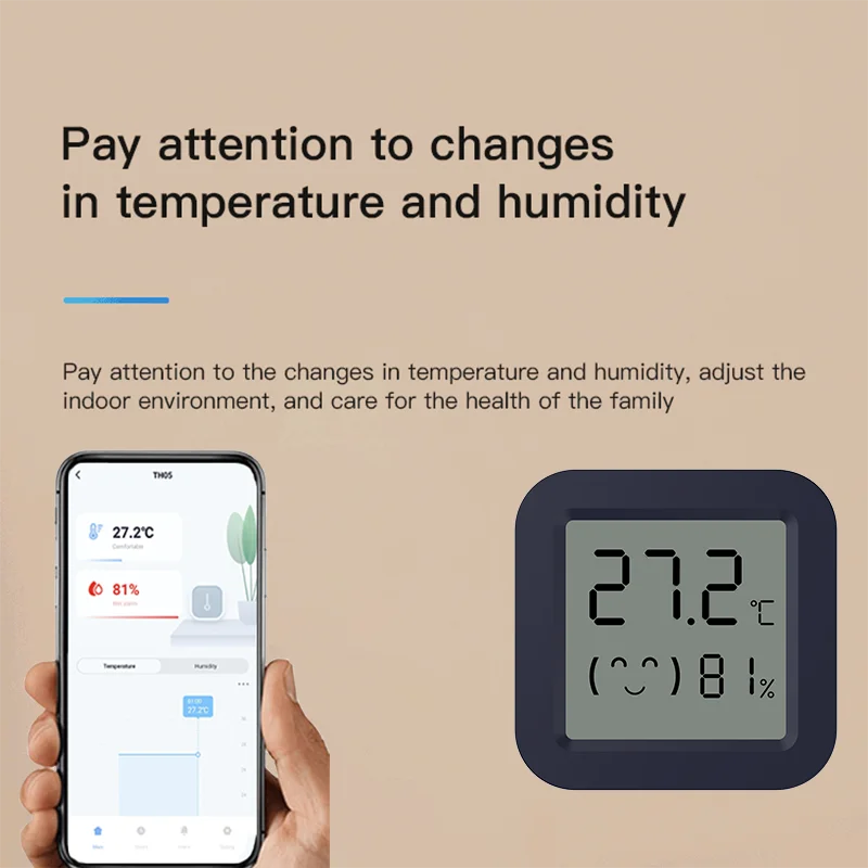 مقياس حرارة ورطوبة ذكي صغير، ج - مراجعة Temperature Humidity Sensor وسعره