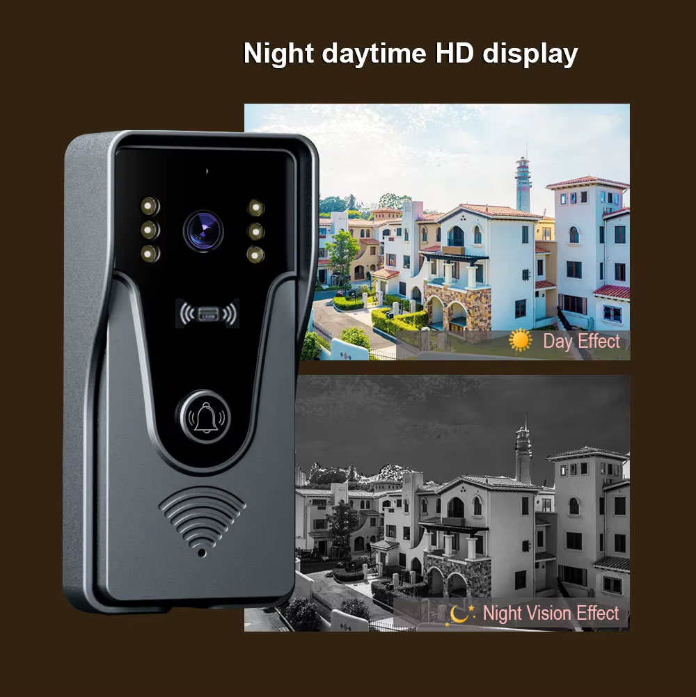 Tuya 1080P 7 بوصة شاشة ملونة ت - مراجعة Smart Doorbell Wired وسعره